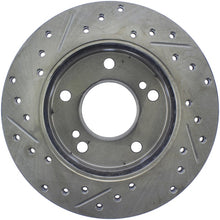 Load image into Gallery viewer, StopTech 94-96 Nissan 240SX SportStop Slotted &amp; Drilled Front Left Rotor