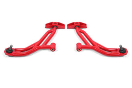 BMR 10-14 Ford Mustang / Shelby GT500 Non-Adj. Lower A-Arms (Poly/Delrin) - Red - GTR Auto