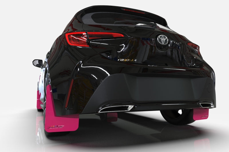 Rally Armor 20-23 Toyota GR Yaris Pink Mud Flap BCE Logo