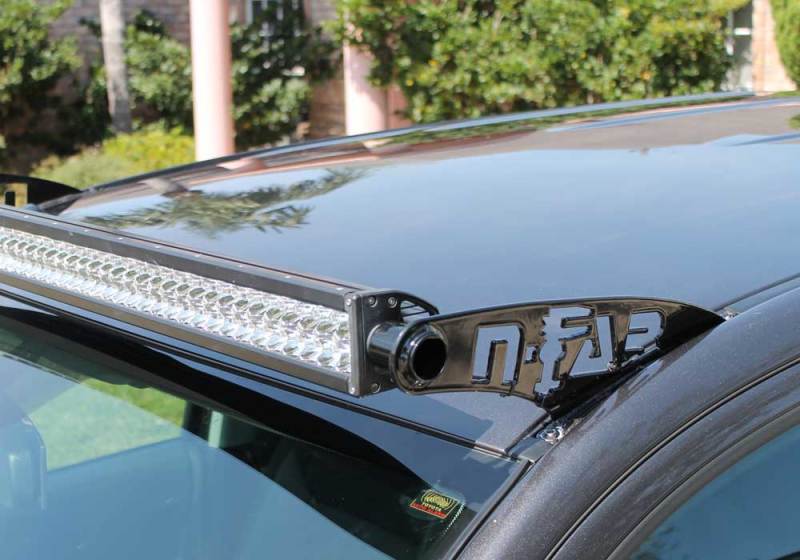 N-Fab Roof Mounts 07-17 Toyota Tundra - Gloss Black - 50 Series