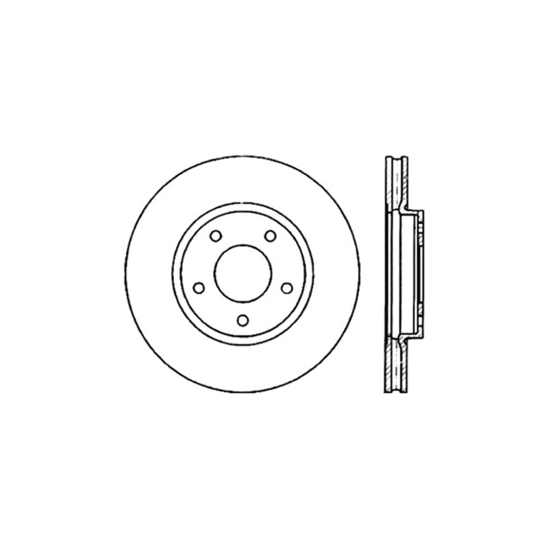 Stoptech 98-03 Jaguar XJ8 Front Premium High Carbon CRYO-STOP Rotor