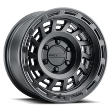 Load image into Gallery viewer, Raceline 957B Halo 17x9in / 6x139.7 BP / -12mm Offset / 106.1mm Bore - Satin Black Wheel