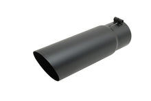Load image into Gallery viewer, Gibson Round Single Wall Angle-Cut Tip - 4in OD/3in Inlet/12in Length - Black Ceramic