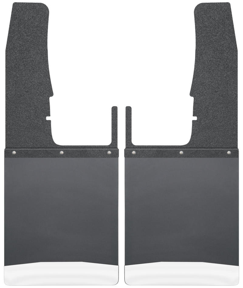 Husky Liners 09-16 Dodge Ram 1500/2500/3500 12in W Black Top SS Weight Kick Back Front Mud Flaps