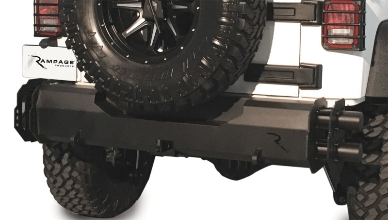 Rampage 2007-2018 Jeep Wrangler(JK) Trailram Rear Bumper - Black