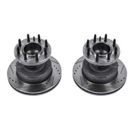Power Stop 03-07 Ford E-450 Super Duty Front Drilled & Slotted Rotor - Pair