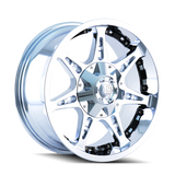 Mayhem 8060 Missile 20x12 / 5x127 BP / -44mm Offset / 87mm Hub Chrome Wheel