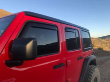Load image into Gallery viewer, EGR 2018 Jeep Wrangler JL SlimLine In-Channel WindowVisors Set of 4 - Matte Black