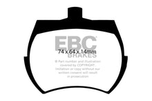 Load image into Gallery viewer, EBC 62-71 Austin-Healey Sprite (Steel Wheels) Greenstuff Front Brake Pads