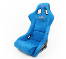 Load image into Gallery viewer, NRG FRP Bucket Seat ULTRA Edition - Large (Blue Alcantara/Gold Glitter Back)