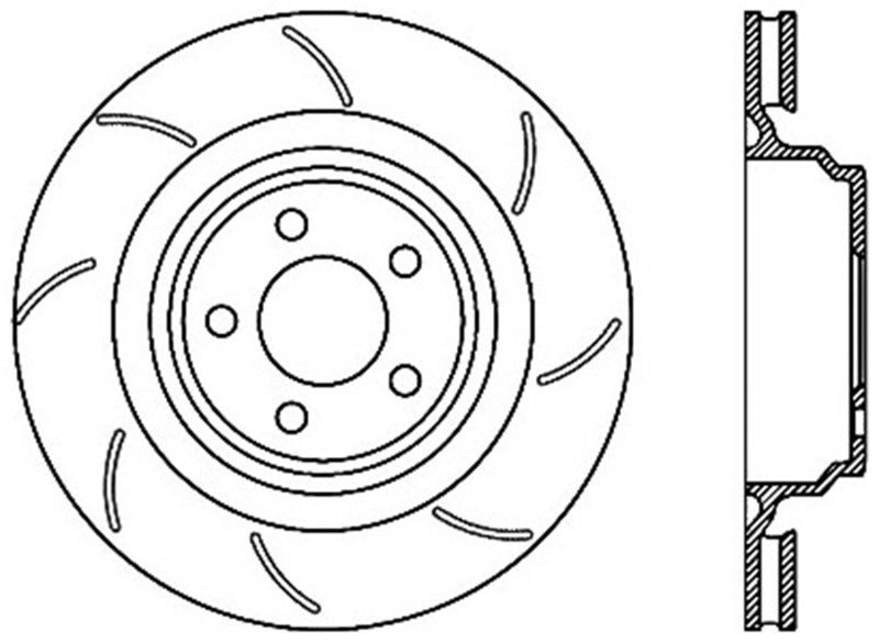 Stoptech 05-17 Chrysler 300 / 06-08 Magnum / 06-16 Charger Rear CRYO-STOP High Carbon Rotor