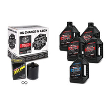 Load image into Gallery viewer, Maxima V-Twin Oil Change Kit Synthetic w/ Black Filter Sportster