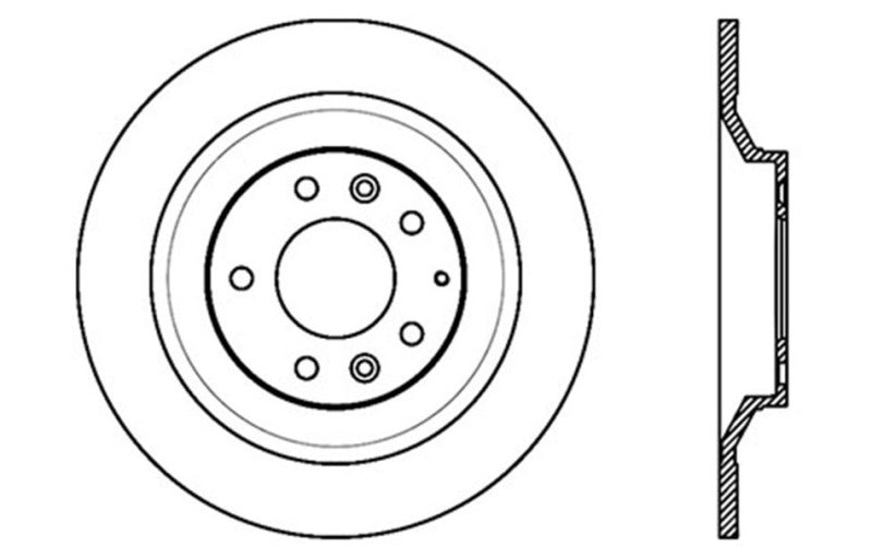 StopTech 06-07 Mazdaspeed 6 Left Rear Drilled Rotors