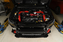 Load image into Gallery viewer, GrimmSpeed 2015+ Subaru STI Front Mount Intercooler Kit Black Powder Core / Red Pipe