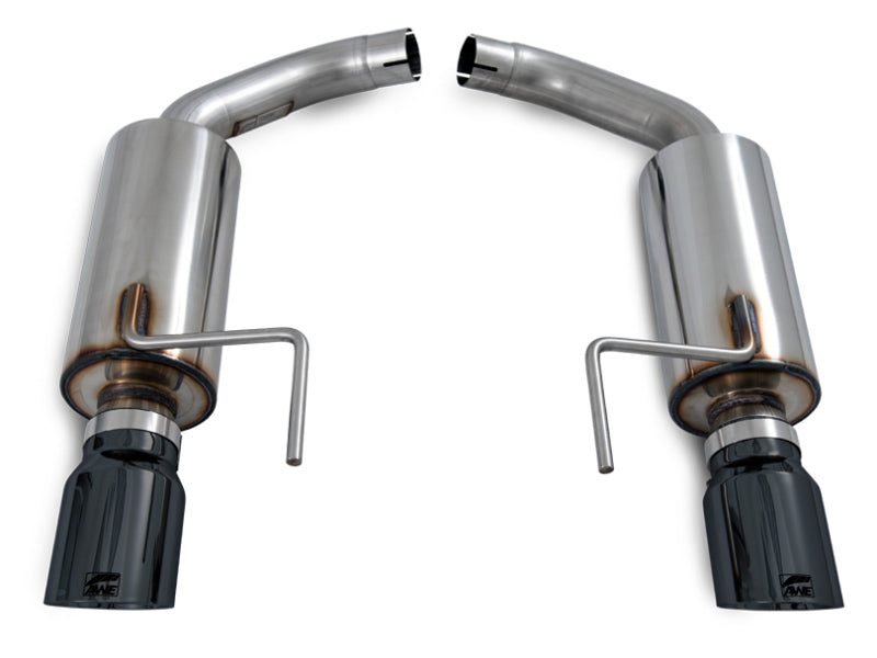 AWE Tuning S550 Mustang EcoBoost Axle-back Exhaust - Touring Edition (Diamond Black Tips)