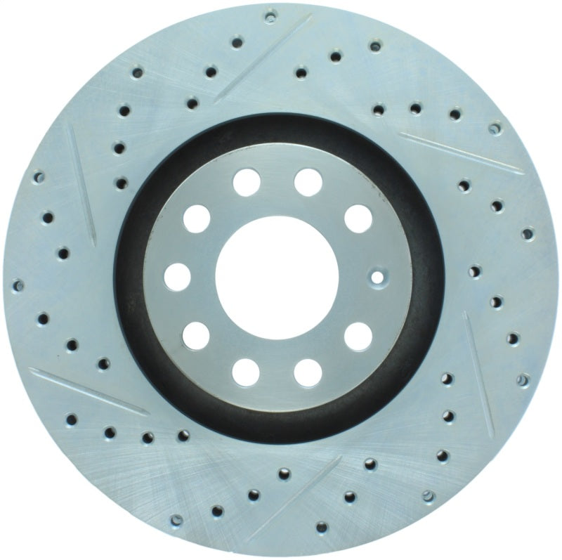 StopTech Select Sport 06-09 Audi A4 Slotted & Drilled Front Right Rotor