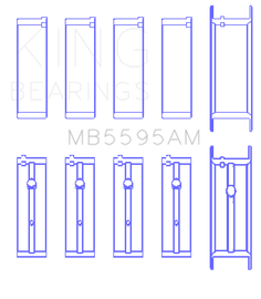 King Engine Bearings Nissan KA-24E Main Bearing Set - Size STD