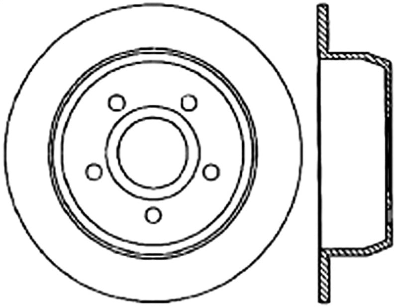 Stoptech 99-04 Jeep Grand Cherokee Rear Cryo Premium Rotor