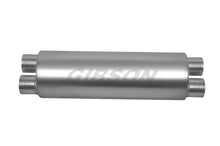 Load image into Gallery viewer, Gibson SFT Superflow Dual/Dual Round Muffler - 8x24in/3in Inlet/2.5in Outlet - Stainless