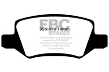 Load image into Gallery viewer, EBC 08-09 Mercedes-Benz B200 2.0 Redstuff Rear Brake Pads