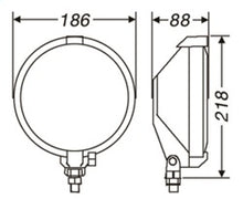 Load image into Gallery viewer, Hella Rallye 1000 Series 12V/55W Black Magic Driving Lamp