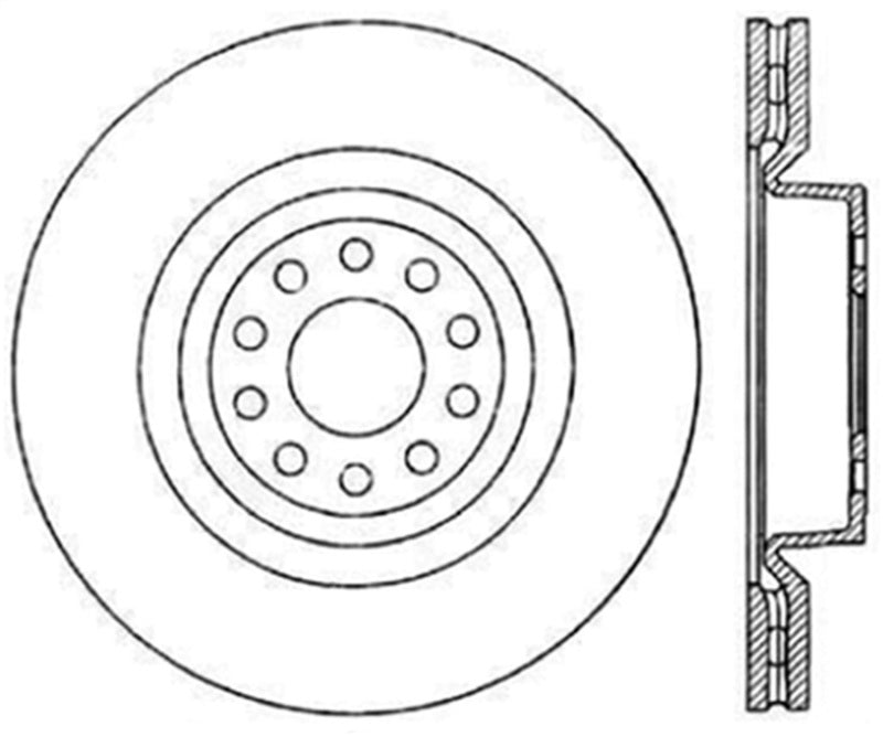 StopTech Drilled Sport Brake Rotor