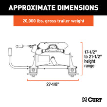 Load image into Gallery viewer, Curt A20 5th Wheel Hitch w/Roller