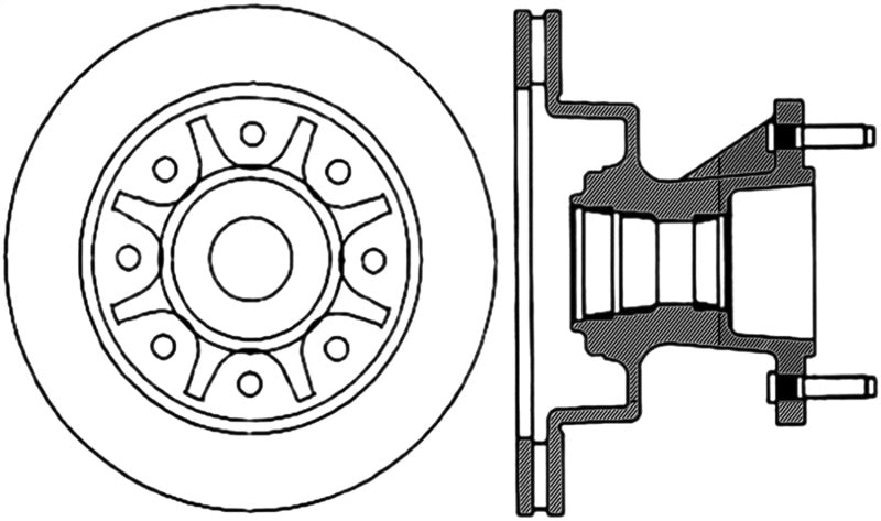 StopTech Power Slot 03-04 Ford F-350 Super Duty Cryo Front Left Slotted Rotor