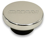 Moroso Oil Filler Cap - 1.22in Diameter - Push-In Type - Chrome Plated