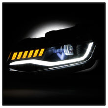 Load image into Gallery viewer, Spyder Chevy Camaro 16-18 HID Model Full LED Headlights Black PRO-YD-CCAM16HIDAP-SEQ-BK