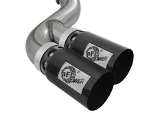 Load image into Gallery viewer, aFe Rebel XD 4in SS DPF-Back Exhaust 17-18 FOrd Diesel Trucks V8-6.7L (td) w/ Dual Black Tips