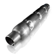 Load image into Gallery viewer, Stainless Works 2.5in CHAMBERED ROUND MUFFLER (MILL FINISH)