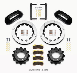 Wilwood TX6R Rear Kit 16.00in Black 1999-2010 GM Trk 2500 HD 4.84 Cntr