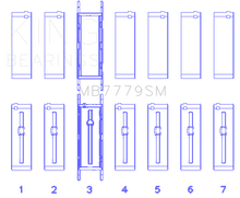 Load image into Gallery viewer, King Engine Bearings BMW B58B30A (Size 0.25 Oversized) Main Bearing Set