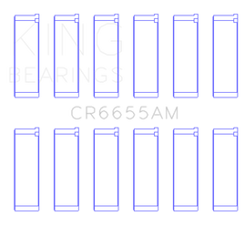 King Engine Bearings Mazda JE39 (Size STD)  Connecting Rod Bearings Set (6 Pairs)