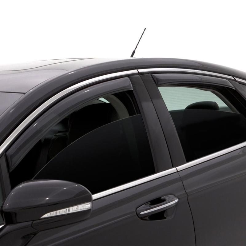 AVS 15-18 Chevy Colorado Crew Cab Ventvisor In-Channel Front & Rear Window Deflectors 4pc - Smoke - GTR Auto