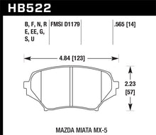Load image into Gallery viewer, Hawk 06-10 Mazda Miata Mx-5 Front HPS Street Brake Pads