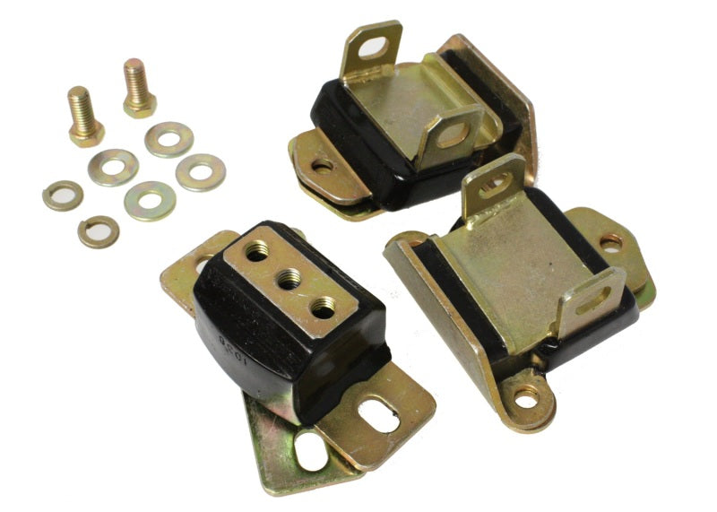 Energy Suspension 67-72 Camaro/64-72 Chevelle/63-82 Corvette Black Zinc 2 Engine & 1 Trans Mount Set - GTR Auto