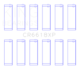 King Engine Bearings Chevrolet 200/229ci XP Series Connecting Rod Bearing Set