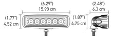 Load image into Gallery viewer, Hella Value Fit Mini Flush Mount 7.7in - 18W White Housing Flood Beam LED Light Bar