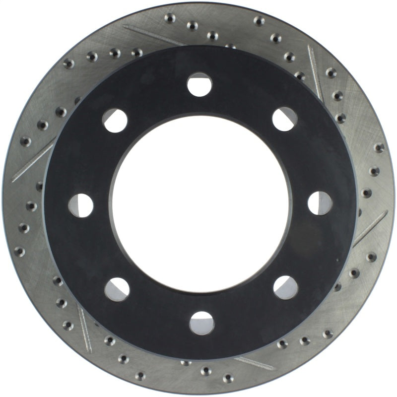 StopTech 04-09 Silverado 3500 4WD/06-09 2WD (Dual Rear Wheel) Slotted & Drilled Left Rear Rotor