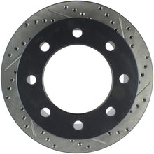 Load image into Gallery viewer, StopTech 04-09 Silverado 3500 4WD/06-09 2WD (Dual Rear Wheel) Slotted &amp; Drilled Left Rear Rotor
