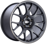 BBS CH-R 19x10 5x130 ET38 CB71.6 Satin Titanium Polished Rim Protector Wheel