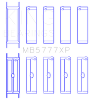 Load image into Gallery viewer, King Engine Bearings Dart LS Next Block (Size STD) Performance Main Bearing Set