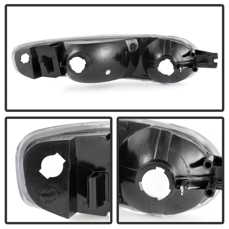 xTune GMC Sierra Denali 00-06 Bumper Lights Black CBL-GD00-BK