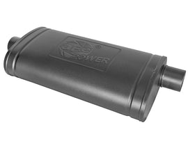 aFe MACH Force-Xp 409 SS Muffler w/ Black Finish 3in Center/Offset 22in L x 11in x 5in - Oval Body - GTR Auto