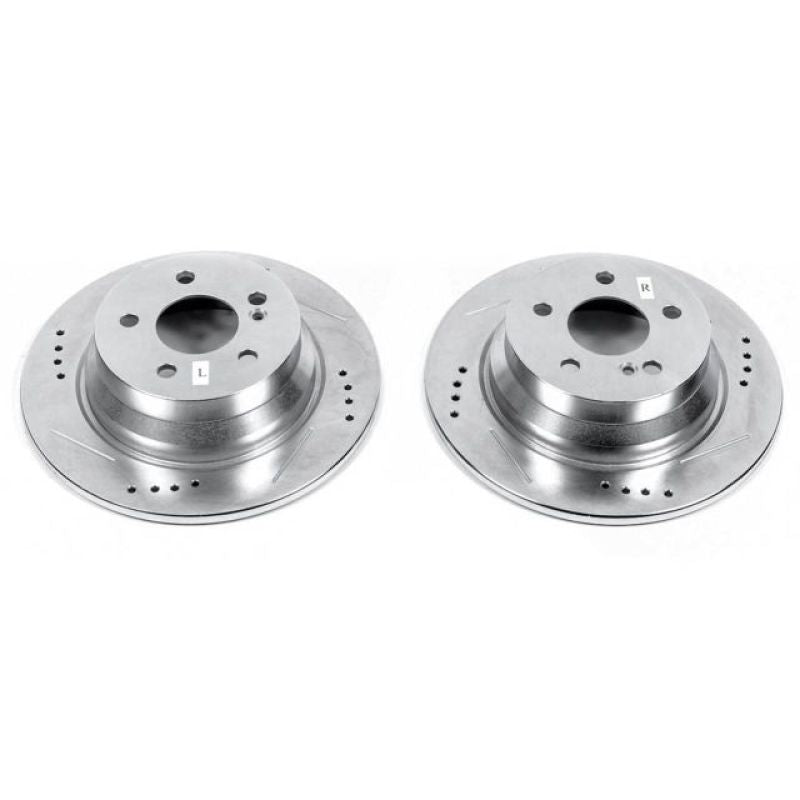 Power Stop 14-16 Mercedes-Benz E250 Rear Evolution Drilled & Slotted Rotors - Pair