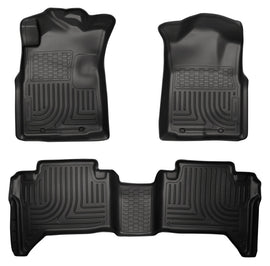 Husky Liners 05-13 Toyota Tacoma WeatherBeater Combo Black Floor Liners - GTR Auto