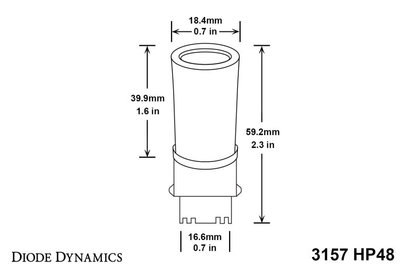 Diode Dynamics 3157 LED Bulb HP48 LED - Amber Set of 6