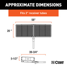 Load image into Gallery viewer, Curt 60in x 20in Basket-Style Cargo Carrier (Folding 2in Shank)